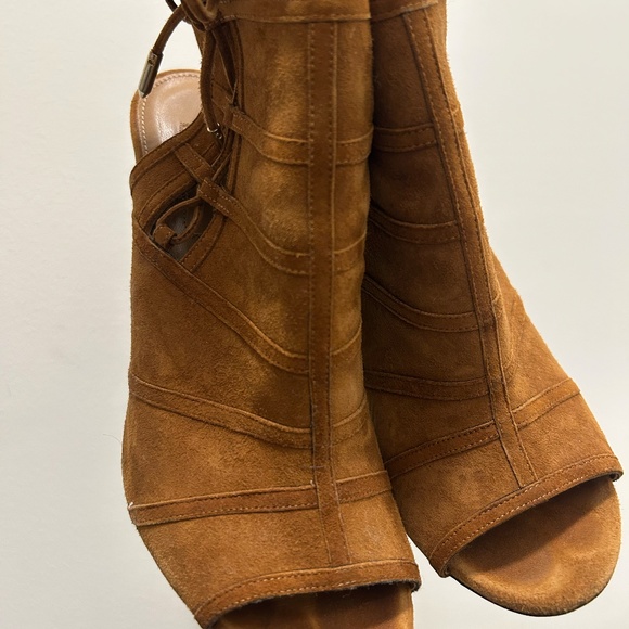 Aquazzura Oui Baby 105 Suede Booties *Gently Worn* - Picture 7 of 10